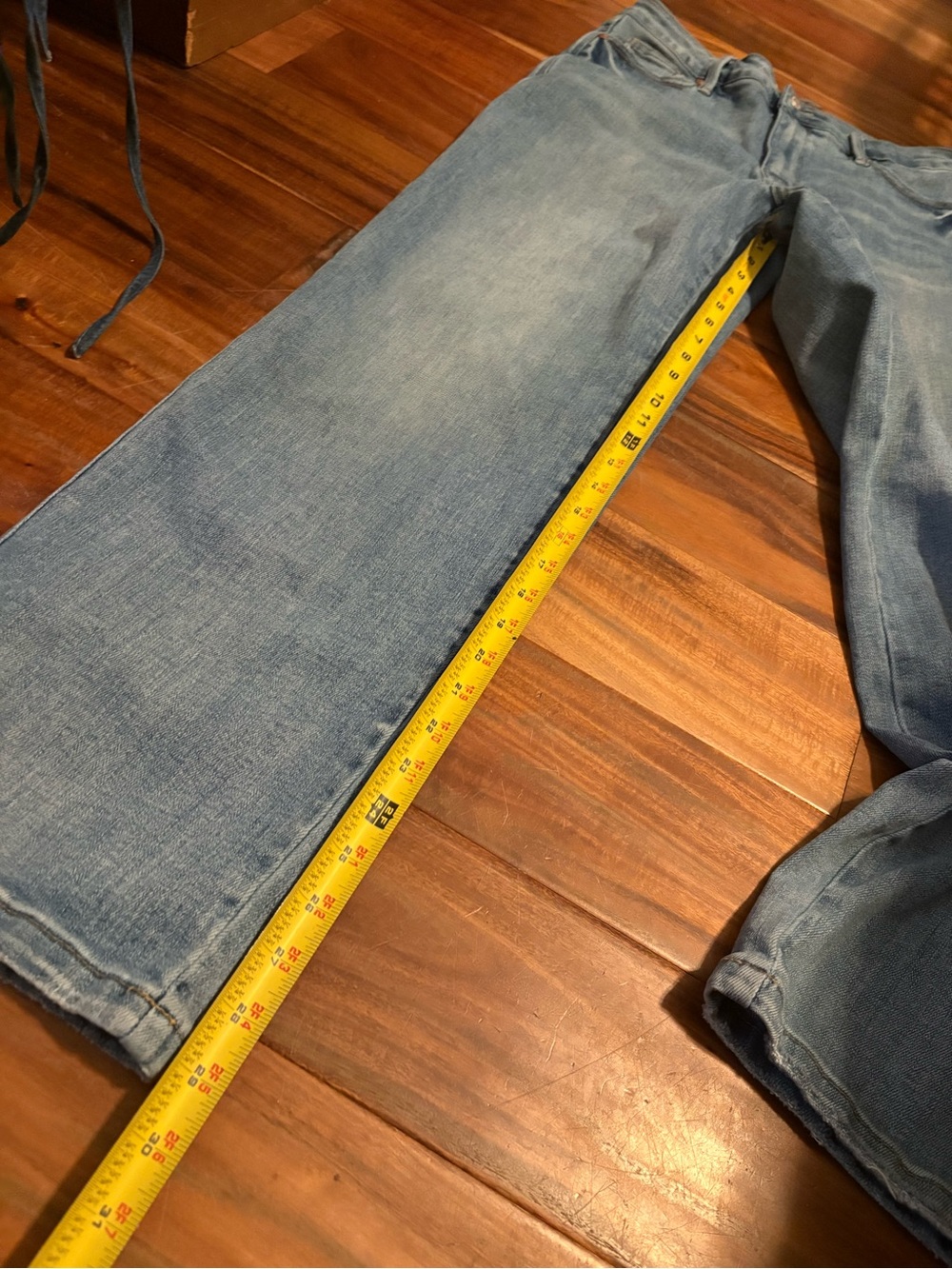 Judy Blue Straight Fit Jeans Size 11/30 Light Wash High Rise Straight Leg (1184) - Picture 3 of 10